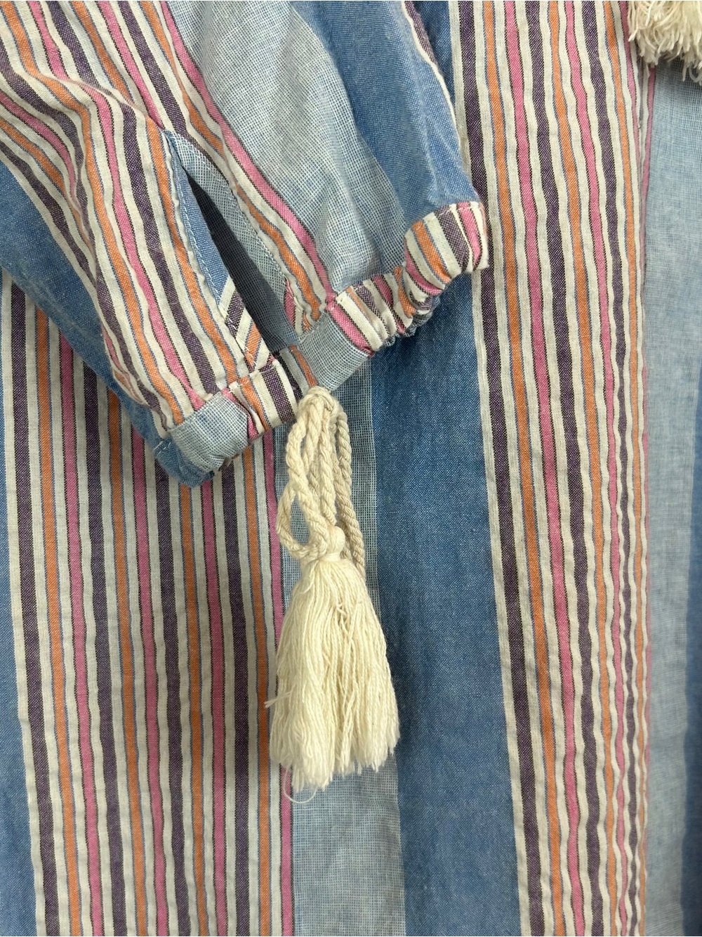 Liv Los Angeles Striped Cotton Tunic Top - Picture 6 of 13